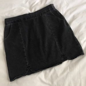 Forever 21 Black Denim Skirt